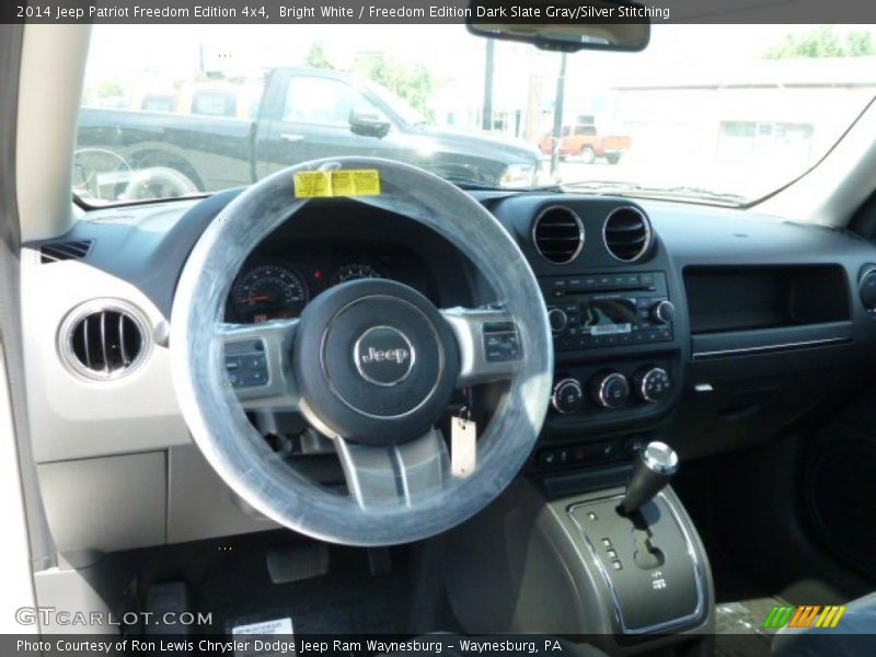 Bright White / Freedom Edition Dark Slate Gray/Silver Stitching 2014 Jeep Patriot Freedom Edition 4x4