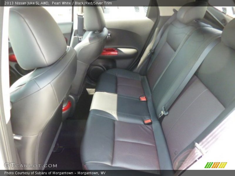 Pearl White / Black/Red/Silver Trim 2013 Nissan Juke SL AWD
