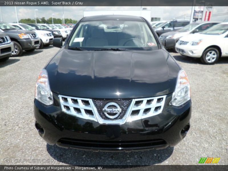Super Black / Gray 2013 Nissan Rogue S AWD