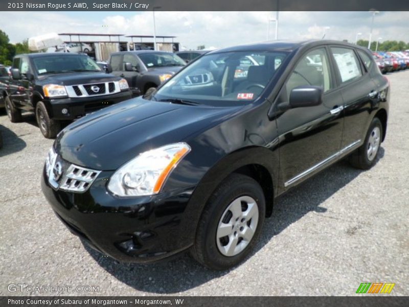 Super Black / Gray 2013 Nissan Rogue S AWD