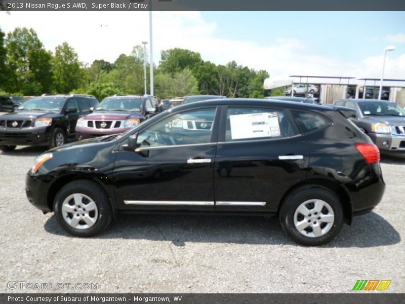 Super Black / Gray 2013 Nissan Rogue S AWD