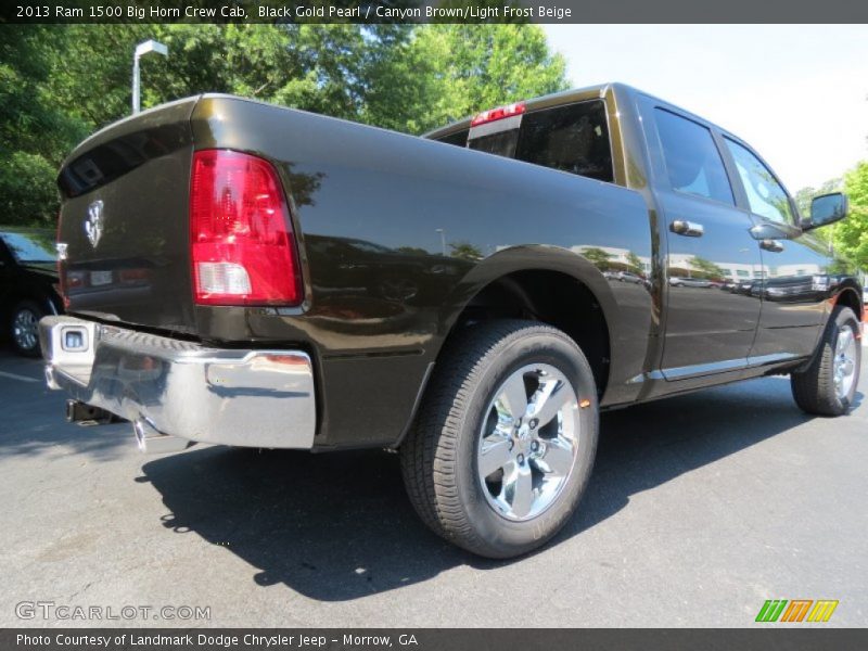 Black Gold Pearl / Canyon Brown/Light Frost Beige 2013 Ram 1500 Big Horn Crew Cab