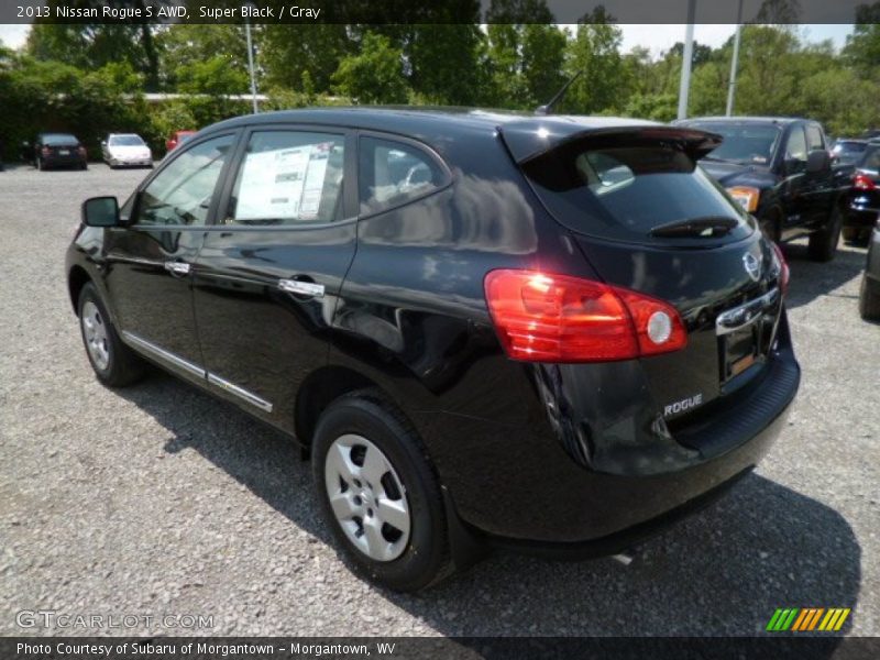 Super Black / Gray 2013 Nissan Rogue S AWD