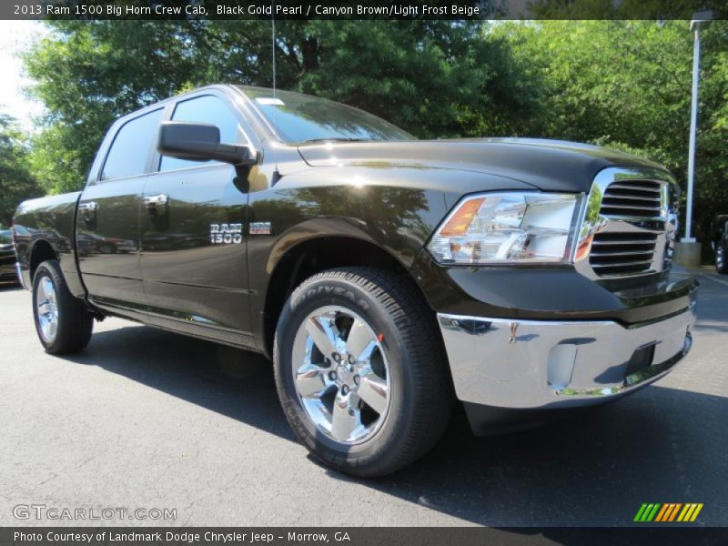 Black Gold Pearl / Canyon Brown/Light Frost Beige 2013 Ram 1500 Big Horn Crew Cab