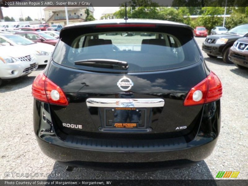 Super Black / Gray 2013 Nissan Rogue S AWD