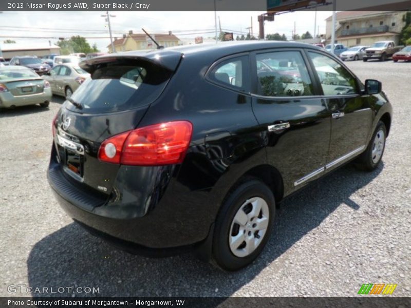 Super Black / Gray 2013 Nissan Rogue S AWD