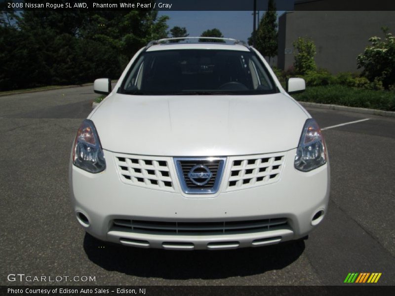 Phantom White Pearl / Gray 2008 Nissan Rogue SL AWD