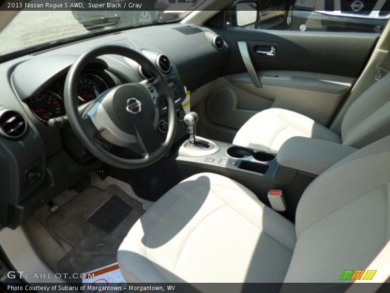 Super Black / Gray 2013 Nissan Rogue S AWD