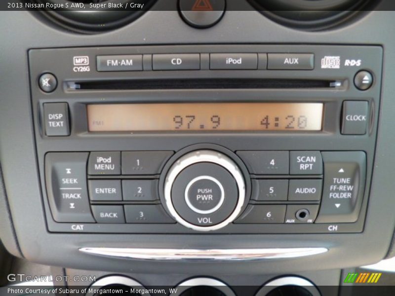 Super Black / Gray 2013 Nissan Rogue S AWD