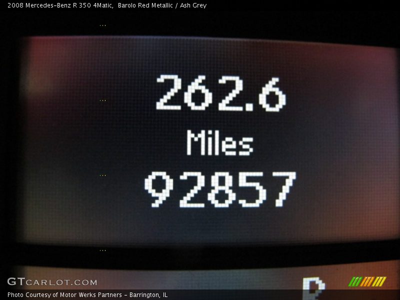 Barolo Red Metallic / Ash Grey 2008 Mercedes-Benz R 350 4Matic