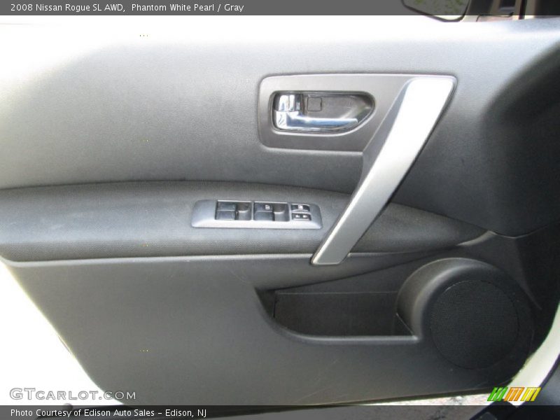 Phantom White Pearl / Gray 2008 Nissan Rogue SL AWD