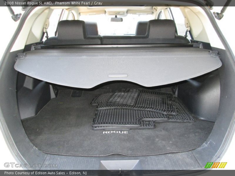 Phantom White Pearl / Gray 2008 Nissan Rogue SL AWD