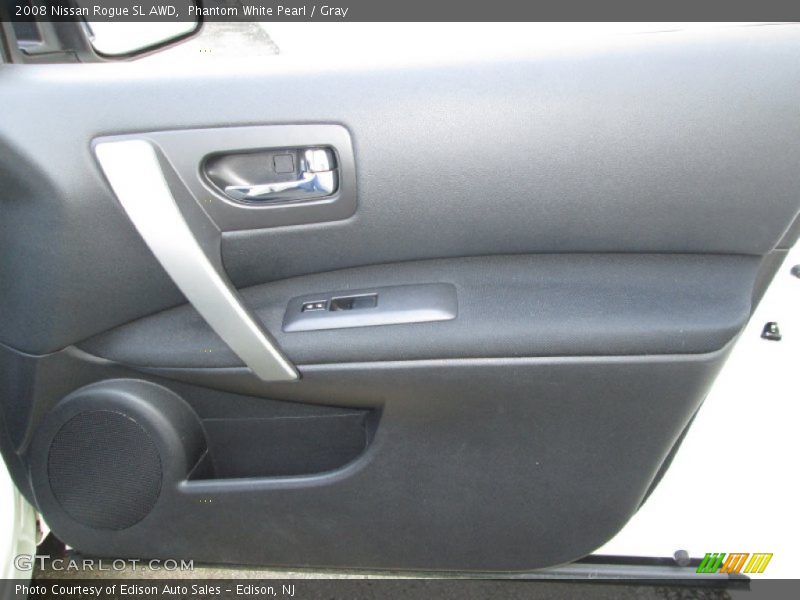 Phantom White Pearl / Gray 2008 Nissan Rogue SL AWD