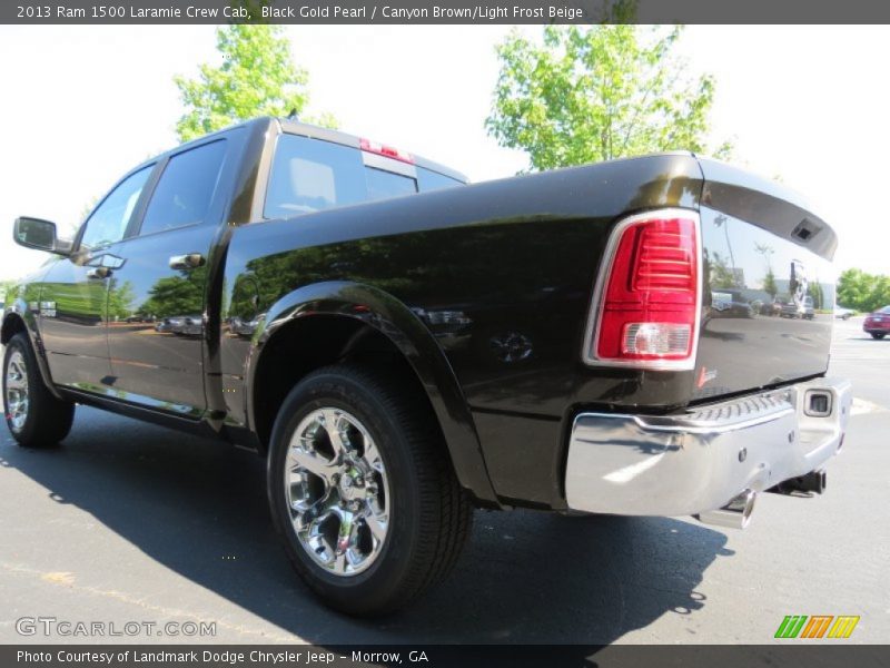 Black Gold Pearl / Canyon Brown/Light Frost Beige 2013 Ram 1500 Laramie Crew Cab