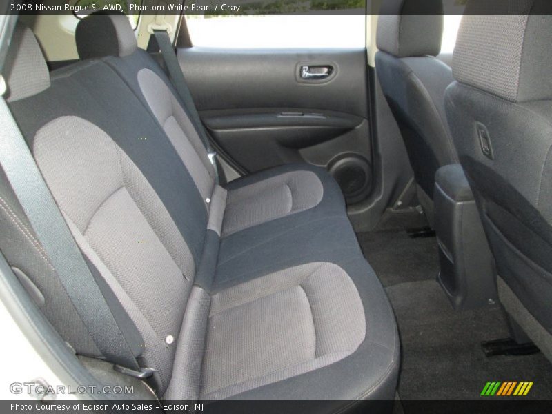 Phantom White Pearl / Gray 2008 Nissan Rogue SL AWD