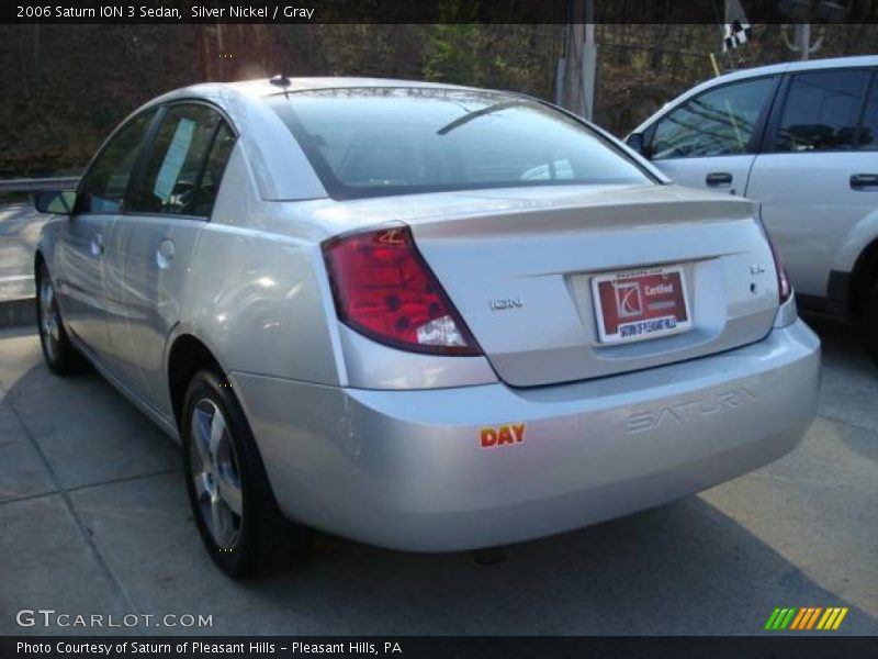 Silver Nickel / Gray 2006 Saturn ION 3 Sedan