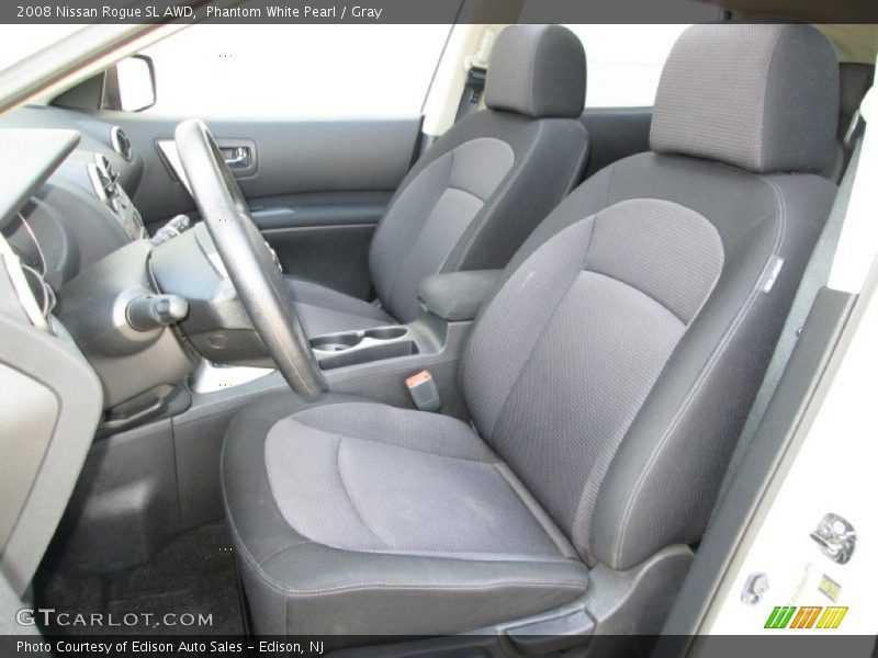 Phantom White Pearl / Gray 2008 Nissan Rogue SL AWD