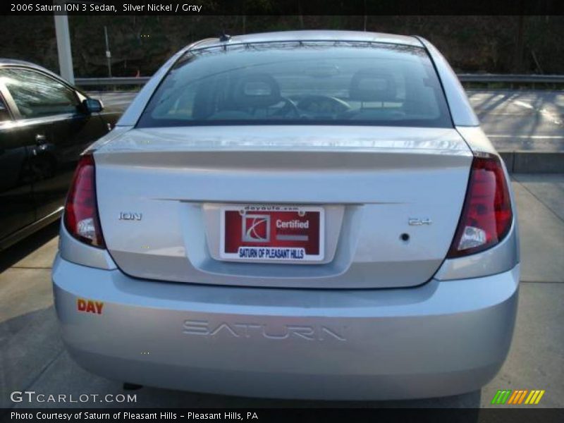 Silver Nickel / Gray 2006 Saturn ION 3 Sedan