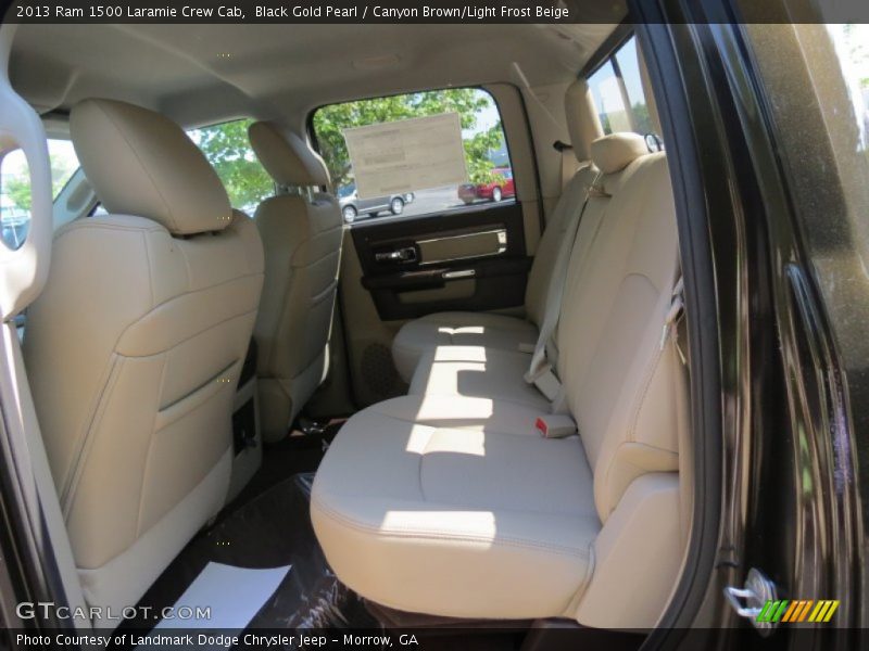 Black Gold Pearl / Canyon Brown/Light Frost Beige 2013 Ram 1500 Laramie Crew Cab