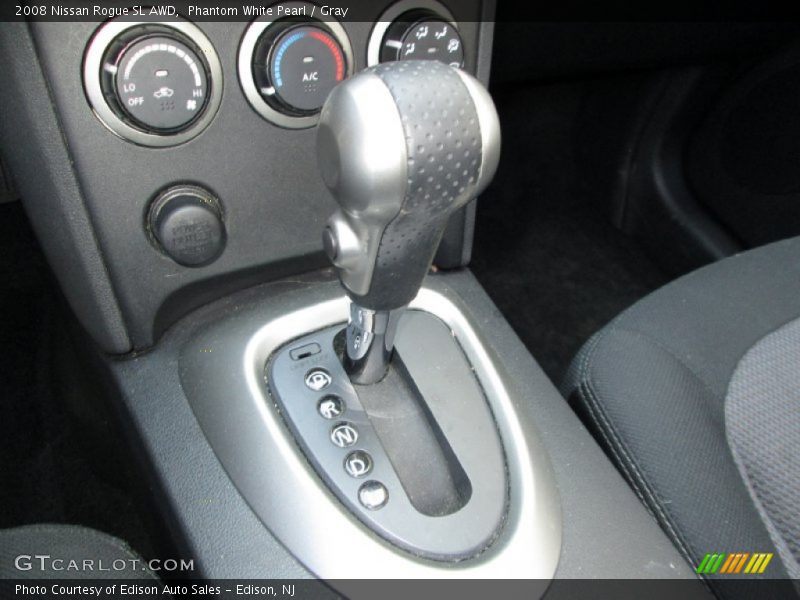 Phantom White Pearl / Gray 2008 Nissan Rogue SL AWD