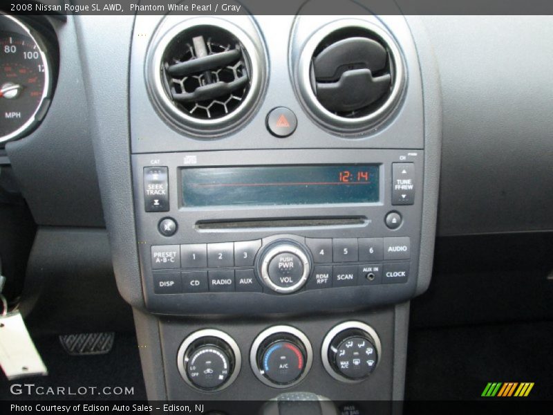 Phantom White Pearl / Gray 2008 Nissan Rogue SL AWD