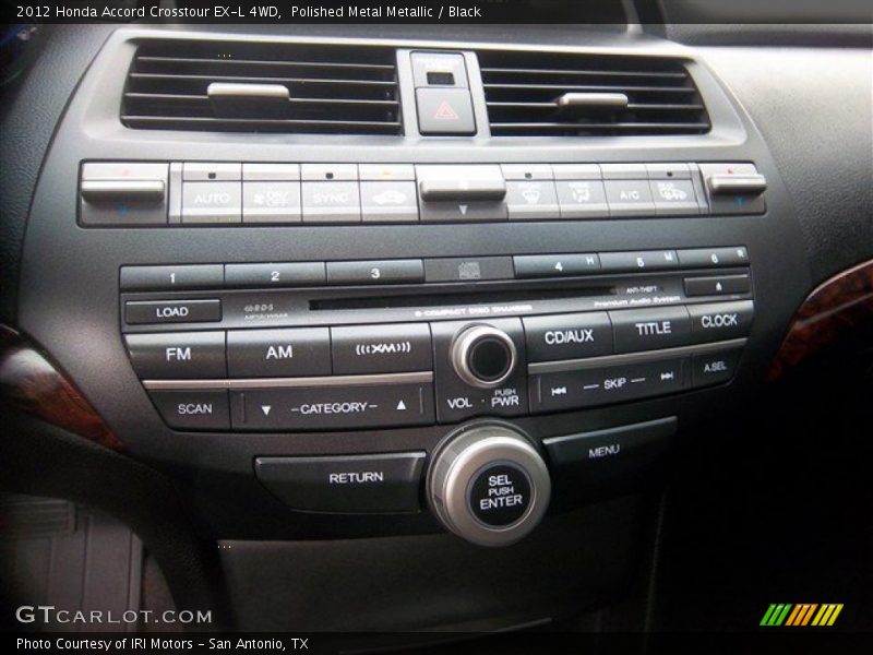 Polished Metal Metallic / Black 2012 Honda Accord Crosstour EX-L 4WD