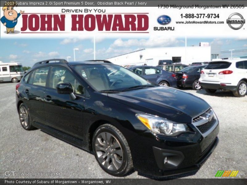 Obsidian Black Pearl / Ivory 2013 Subaru Impreza 2.0i Sport Premium 5 Door