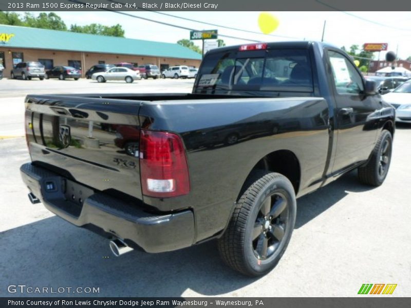 Black / Black/Diesel Gray 2013 Ram 1500 Express Regular Cab 4x4