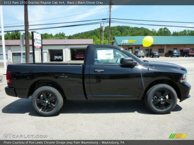 Black / Black/Diesel Gray 2013 Ram 1500 Express Regular Cab 4x4