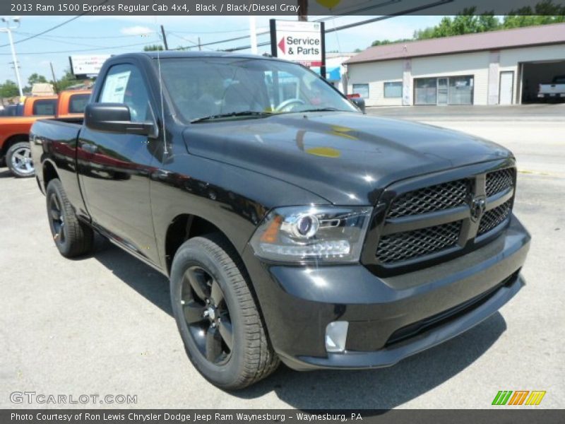 Black / Black/Diesel Gray 2013 Ram 1500 Express Regular Cab 4x4