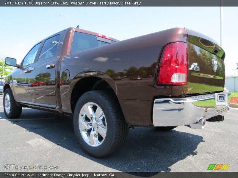 Western Brown Pearl / Black/Diesel Gray 2013 Ram 1500 Big Horn Crew Cab