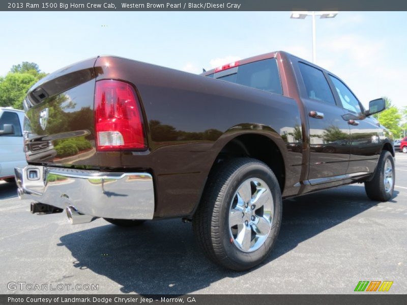 Western Brown Pearl / Black/Diesel Gray 2013 Ram 1500 Big Horn Crew Cab