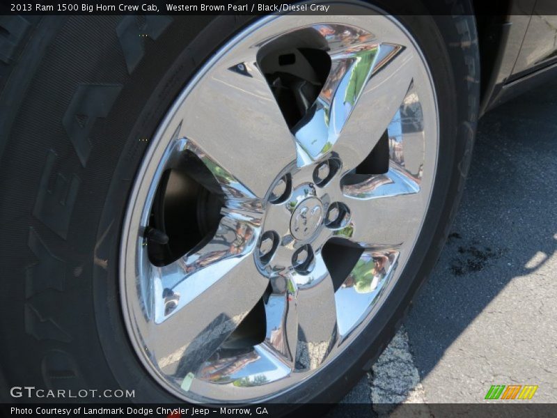 Western Brown Pearl / Black/Diesel Gray 2013 Ram 1500 Big Horn Crew Cab