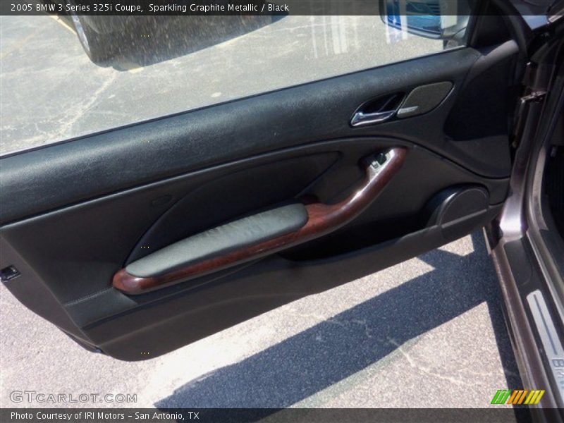 Sparkling Graphite Metallic / Black 2005 BMW 3 Series 325i Coupe