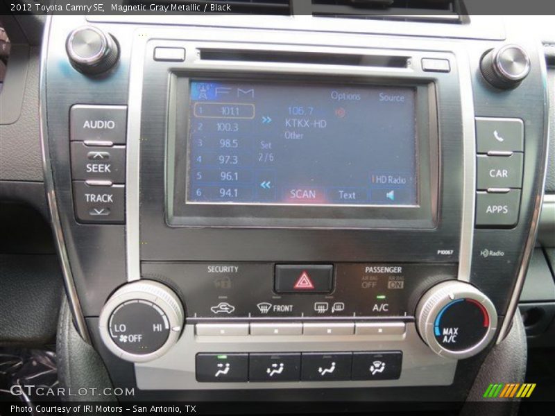 Magnetic Gray Metallic / Black 2012 Toyota Camry SE