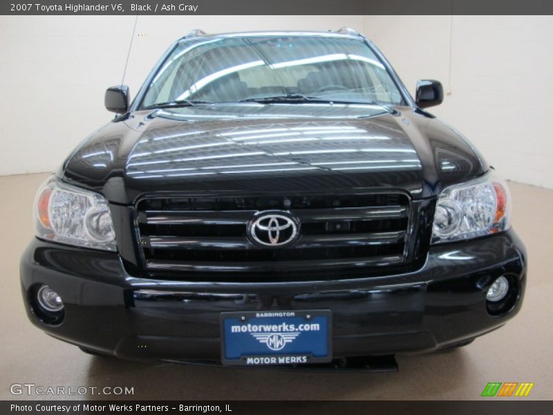 Black / Ash Gray 2007 Toyota Highlander V6