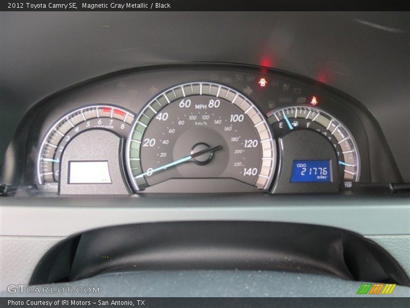 Magnetic Gray Metallic / Black 2012 Toyota Camry SE