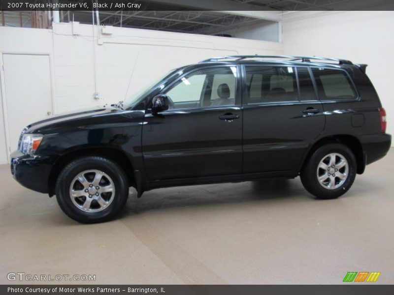 Black / Ash Gray 2007 Toyota Highlander V6