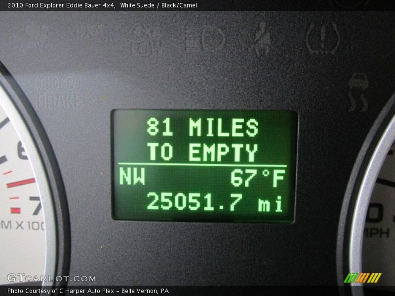 White Suede / Black/Camel 2010 Ford Explorer Eddie Bauer 4x4