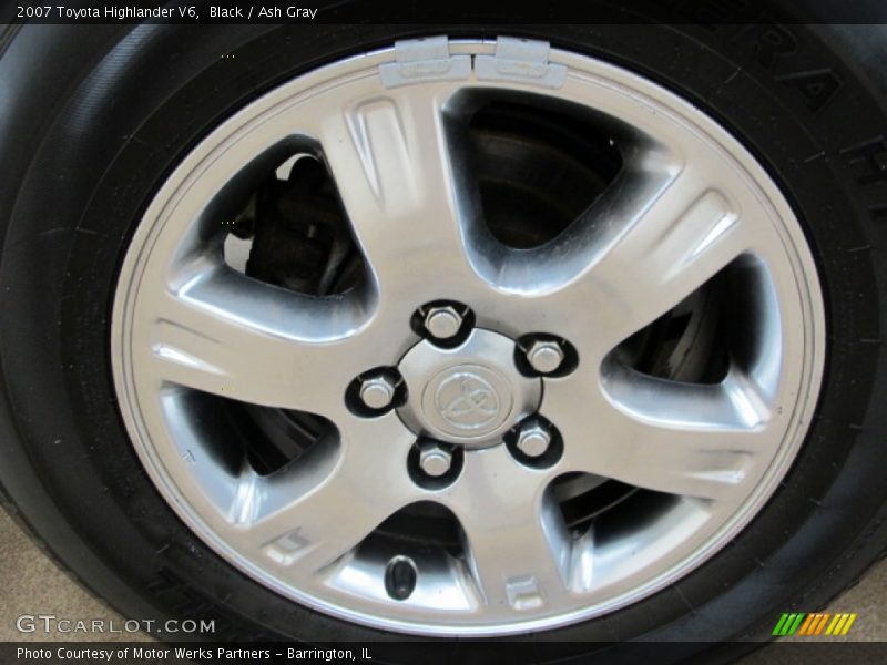 Black / Ash Gray 2007 Toyota Highlander V6