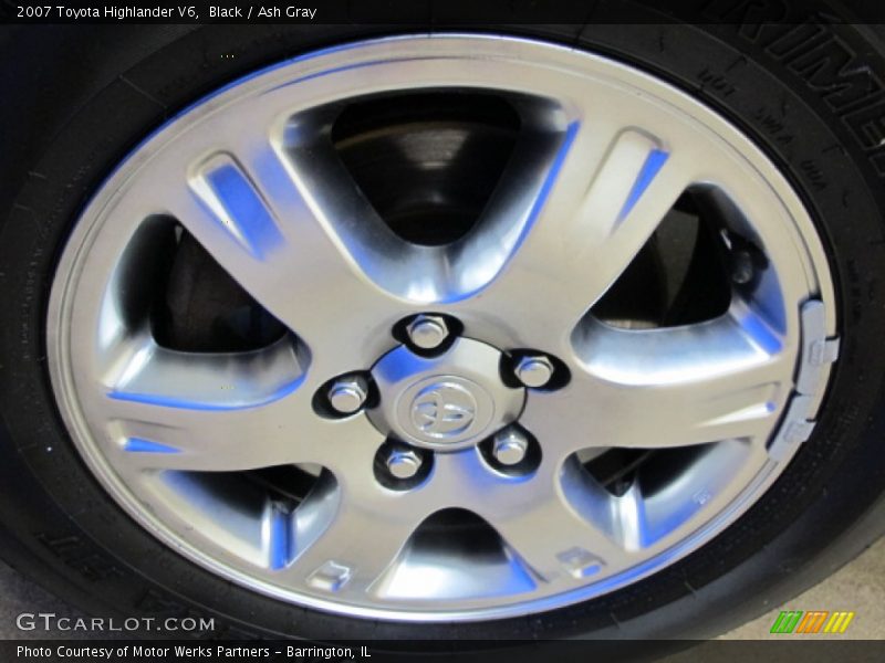 Black / Ash Gray 2007 Toyota Highlander V6