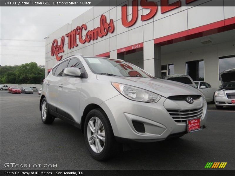 Diamond Silver / Black 2010 Hyundai Tucson GLS