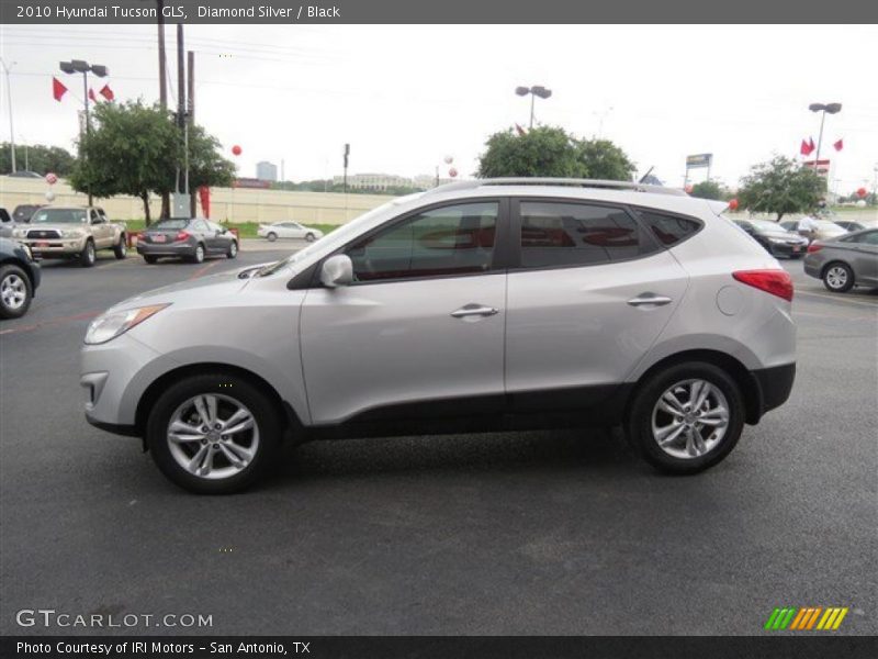 Diamond Silver / Black 2010 Hyundai Tucson GLS