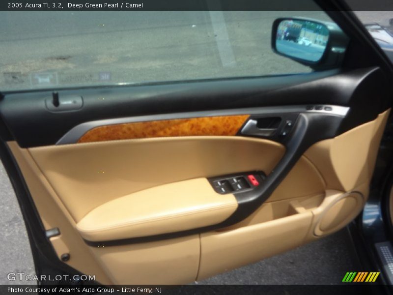 Deep Green Pearl / Camel 2005 Acura TL 3.2