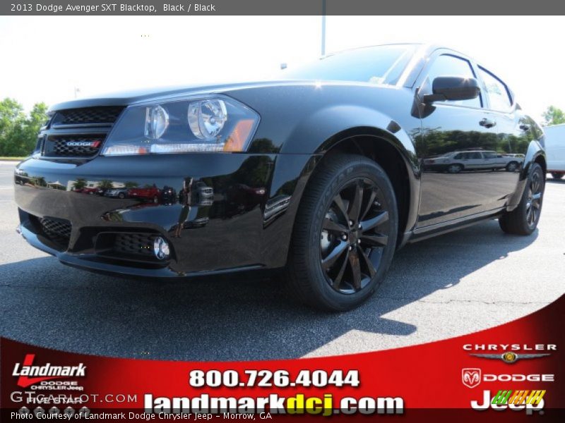 Black / Black 2013 Dodge Avenger SXT Blacktop