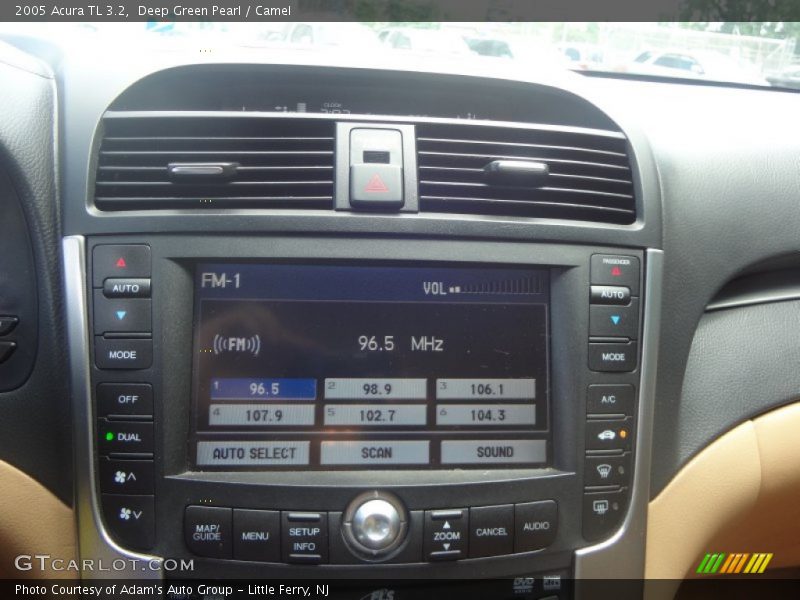 Deep Green Pearl / Camel 2005 Acura TL 3.2