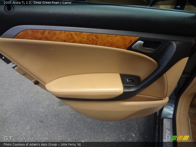 Deep Green Pearl / Camel 2005 Acura TL 3.2