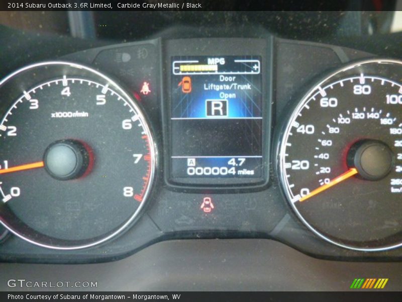 Carbide Gray Metallic / Black 2014 Subaru Outback 3.6R Limited