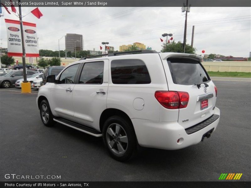 Super White / Sand Beige 2008 Toyota Sequoia Limited
