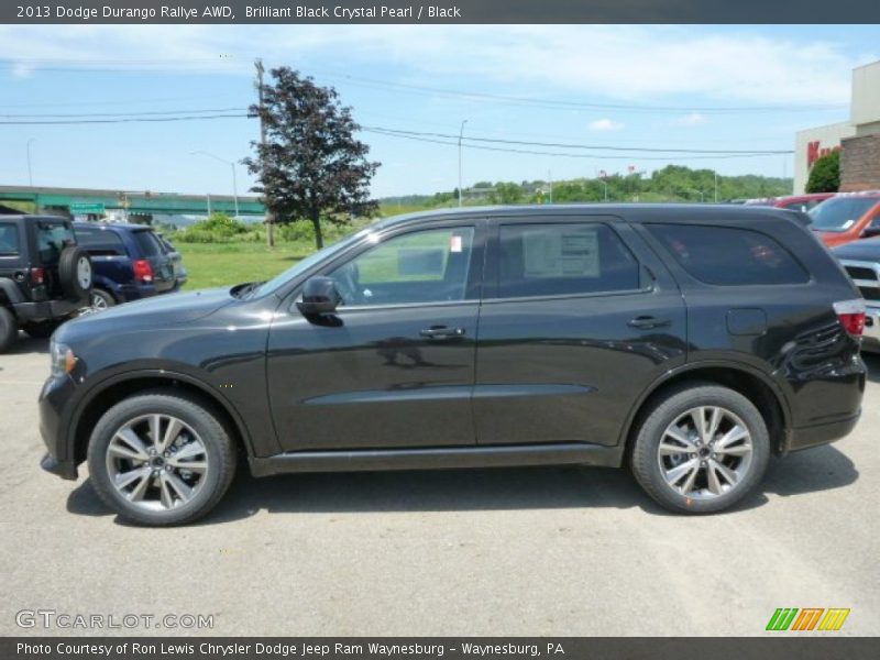 Brilliant Black Crystal Pearl / Black 2013 Dodge Durango Rallye AWD